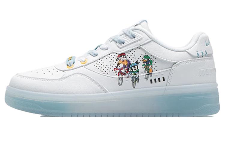 Li-Ning Disney x LiNing Anti Slip Wear Resistant Low Top Skateboard Shoes Women's Ivory Blue