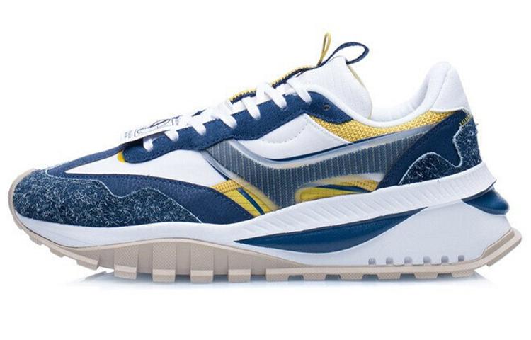 Li-Ning LiNing Fangyuan EVO Cushioning Anti Slip And Wear Resistant Low Top Running Shoes Men's Navy Blue