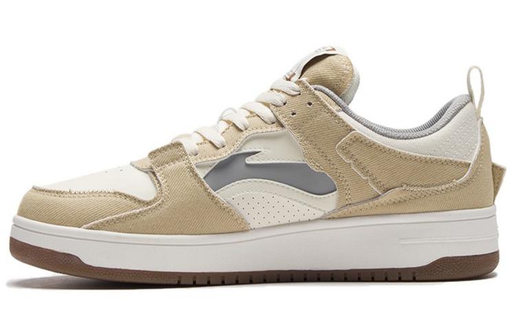 Li-Ning LiNing Layer Pro Anti-Slip And Wear-Resistant Lightweight Low-Top Skateboard Shoes Men's Creamy Brown