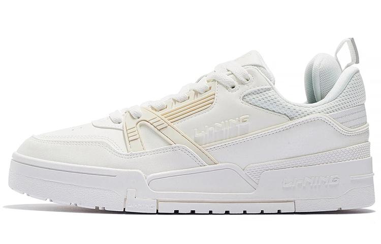 Li-Ning LiNing 001 BTC BTC Non slip Lightweight Low Top Skateboard Shoes Men's White