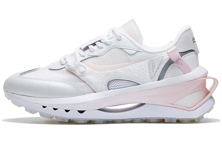 Li-Ning LiNing Fangyuan Premium Cherry Blossom Limited Edition Low Top Sports Casual Shoes Women's White Pink