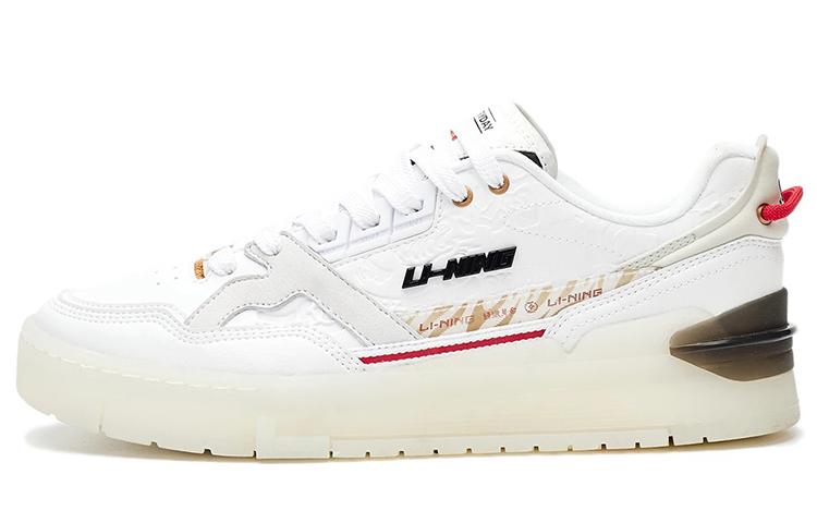 Li-Ning LiNing 001 BTC BTC Boom Daily Gold Rush Anti Slip And Wear Resistant Lightweight Low Top Skateboard Shoes Women's White