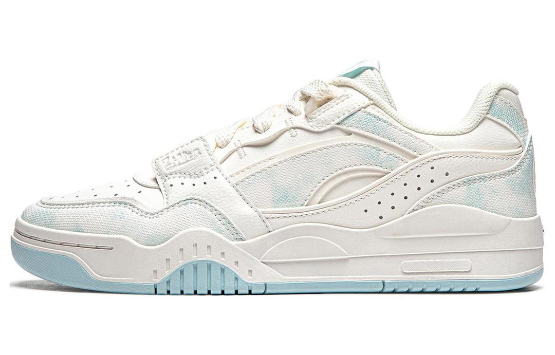 Li-Ning LiNing Yuebai Cushioning Wear Resistant Low Top Skateboard Shoes Women's Mist White