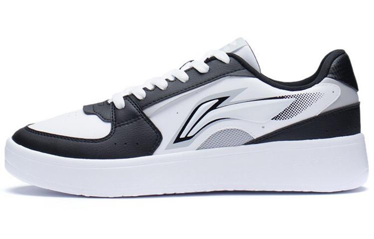 Li-Ning LiNing Galaxy Anti-Slip And Wear-Resistant Lightweight Low-Top Skateboard Shoes Men's White Black