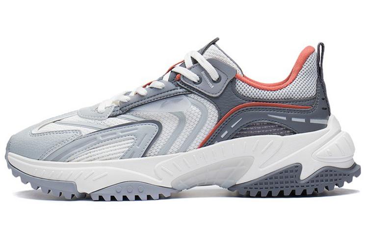 Li-Ning LiNing Xingji Cushioning Anti Slip Wear Resistant Breathability Low Top Sports Casual Shoes Men's White Gray