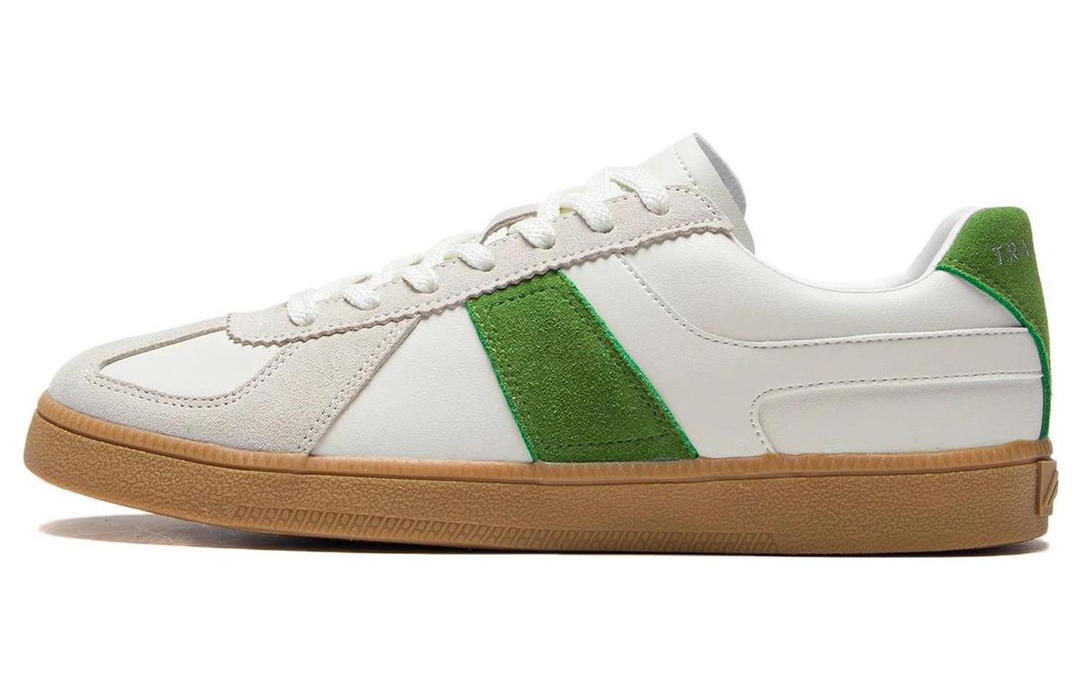 Li-Ning LiNing Durable Lightweight And Breathable Low Top Skateboard Shoes Men's White Green