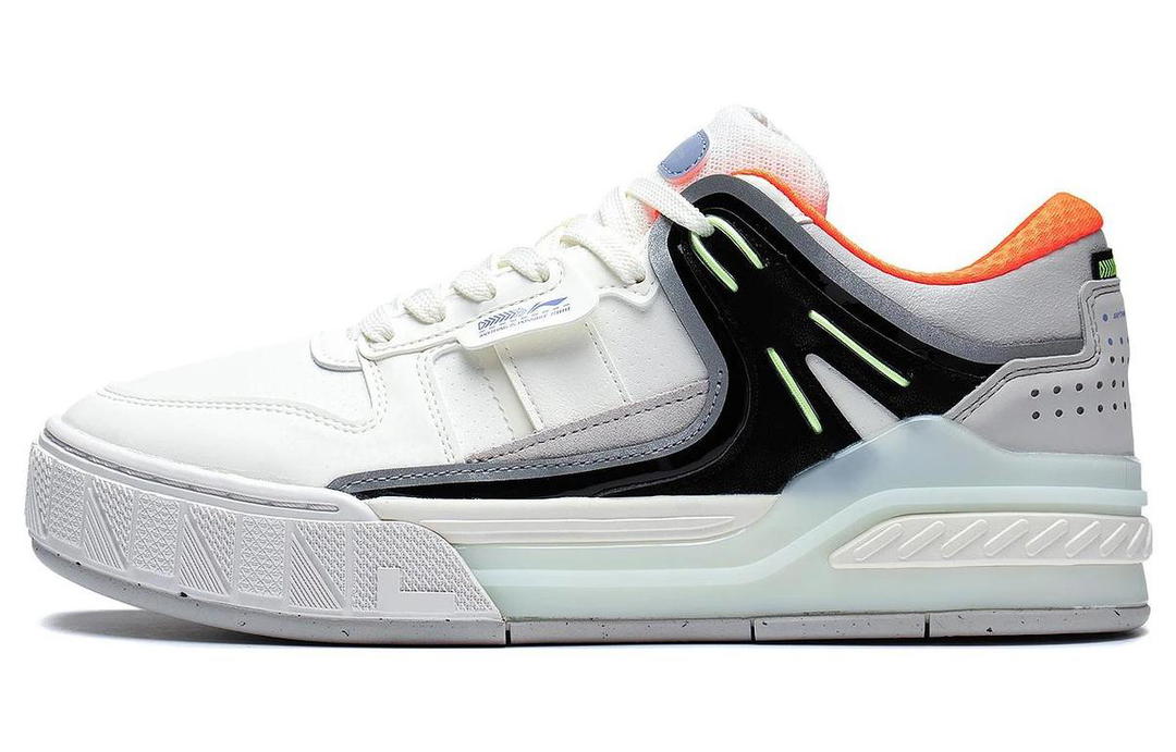 Li-Ning LiNing Dawn Light Morning Glow Lightweight And Wear resistant Low Top Skateboard Shoes Bellflower Grey