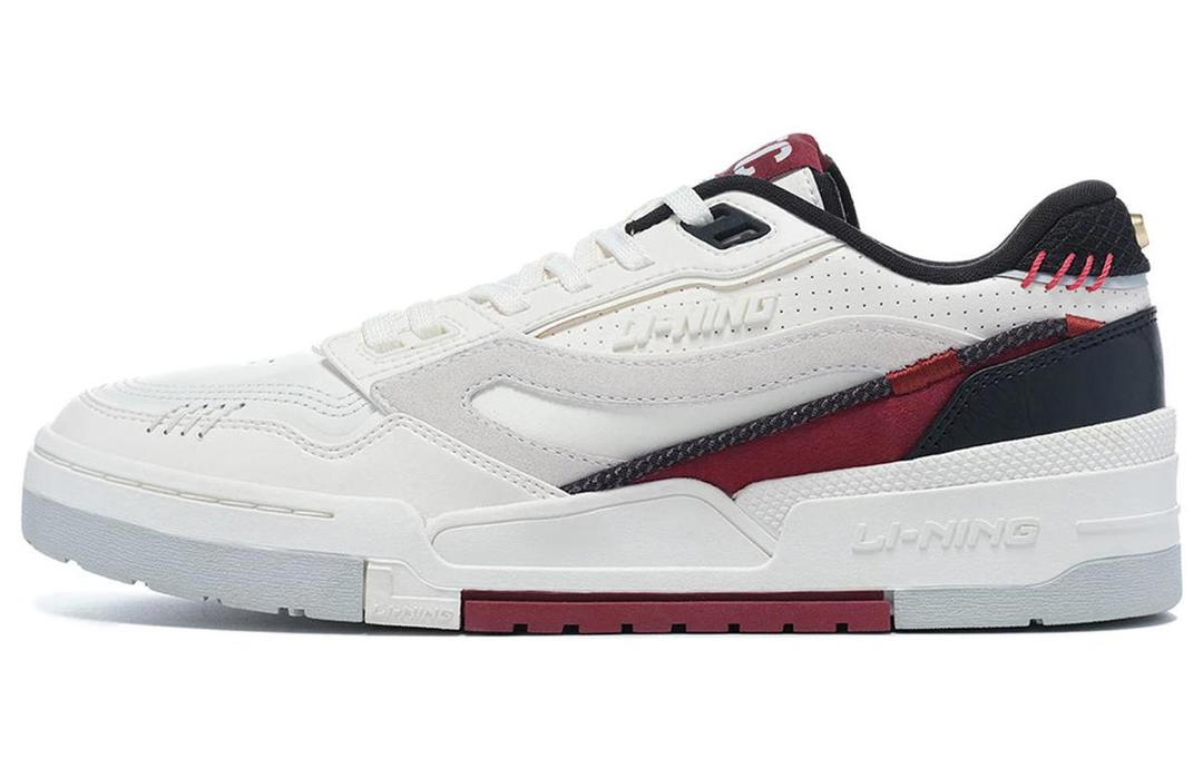 Li-Ning LiNing 001 BTC Btc Prm Durable Breathable Low-Top Skateboard Shoes White Red