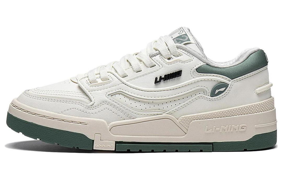 Li-Ning LiNing 001 BTC Btc Durable Breathable Low-Top Skateboard Shoes Women's White Green