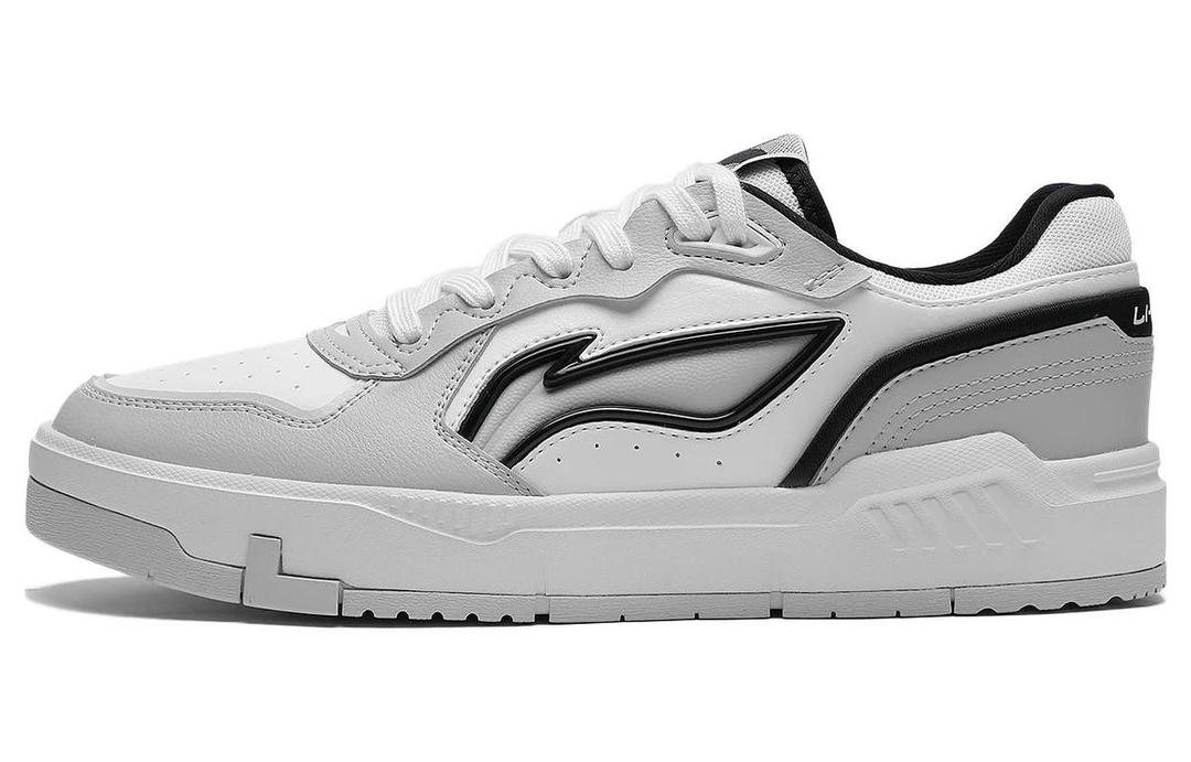 Li-Ning LiNing Qingchao Anti-Slip Wear-Resistant Low-Top Skateboard Shoes Light Smoke Gray