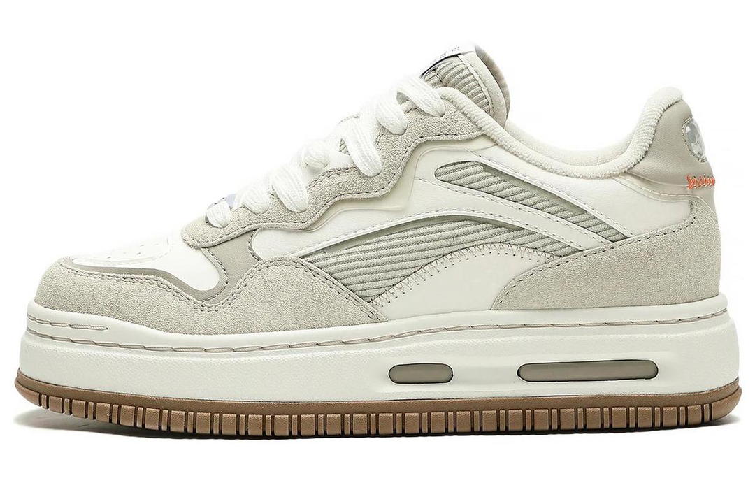Li-Ning LiNing Future C1 Anti Slip Wear Resistant Low Top Skateboard Shoes Women's Gray White