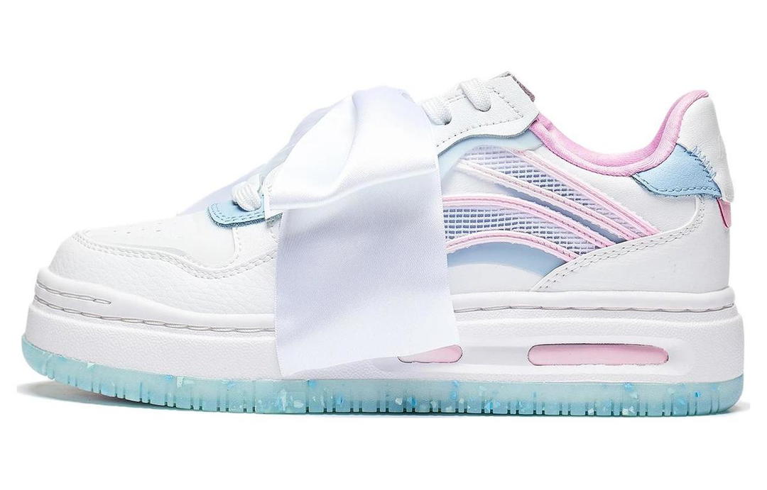 Li-Ning LiNing Future C1 Anti-Slip Wear-Resistant Low-Top Sports Casual Shoes Women's White Blue Pink