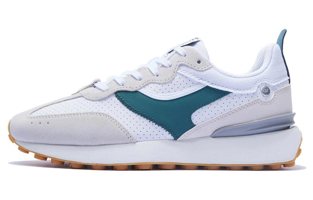 Li-Ning LiNing Fangyuan Classic Durable Breathable Low Top Sports Casual Shoes White Gray Green
