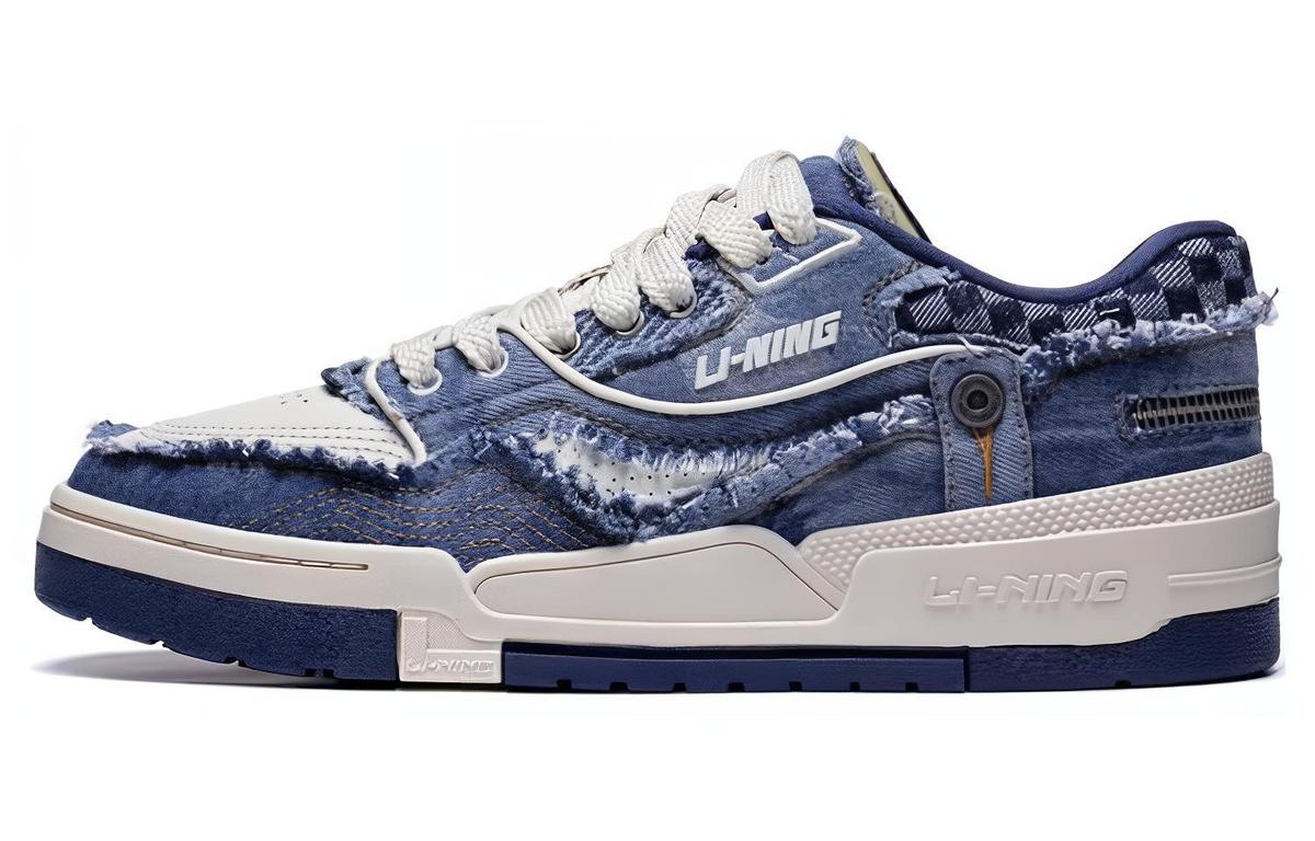 Li-Ning LiNing 001 BTC BTC PREMIUM Slip Resistant Low Top Skateboard Shoes Men's Navy