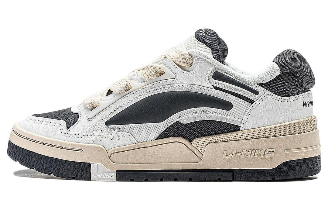 Li-Ning LiNing Journey V2 Anti Slip And Wear Resistant Lightweight Low Top Skateboard Shoes Men's White Black