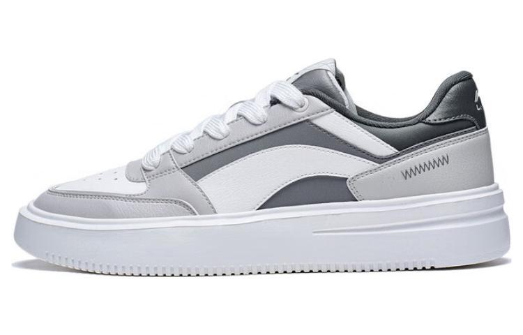 Li-Ning LiNing Starfall Anti-Slip Wear-Resistant Low-Top Skateboard Shoes Men's Gray White