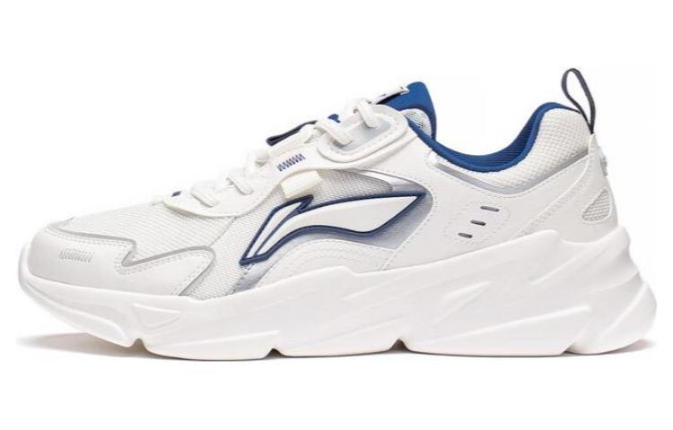 Li-Ning LiNing Cloud Sea Anti-Slip Wear-Resistant Low-Top Sports Casual Shoes Mist White Silver