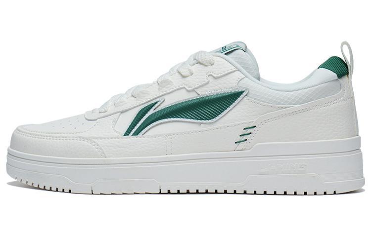 Li-Ning LiNing Tianji 2.0 Durable Breathable Low-Top Skateboard Shoes White Green