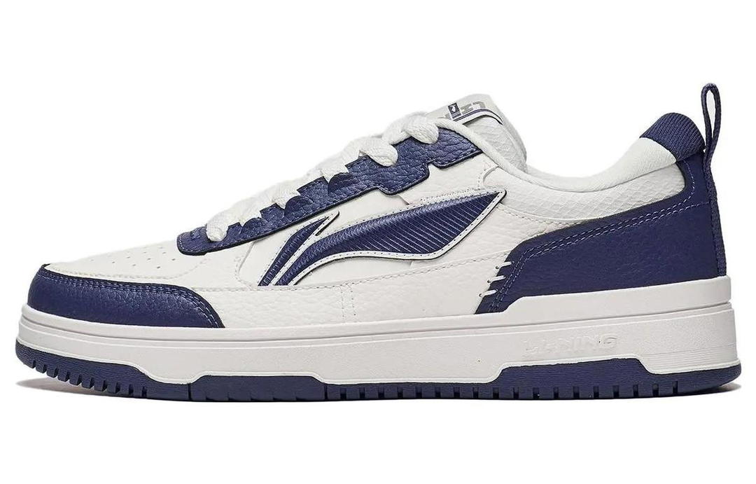 Li-Ning LiNing Tianji 2.0 Anti-Slip Wear-Resistant Low-Top Skateboard Shoes Men's White Blue