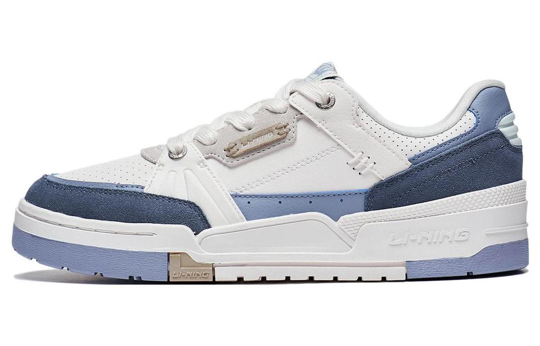 Li-Ning LiNing Journey 1.5 Anti-Slip Wear-Resistant Low-Top Skateboard Shoes Men's White Gray Blue