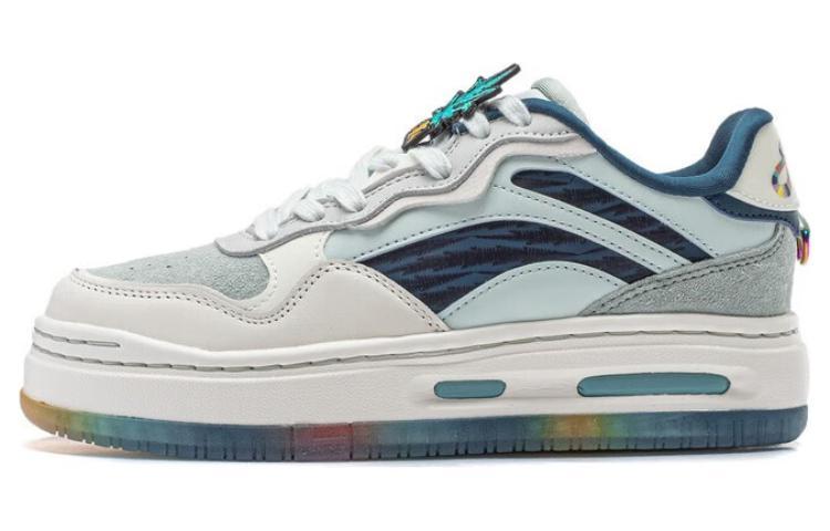 Li-Ning LINING Future C1 Skateboard Shoes Women's Low-Top Green White Blue