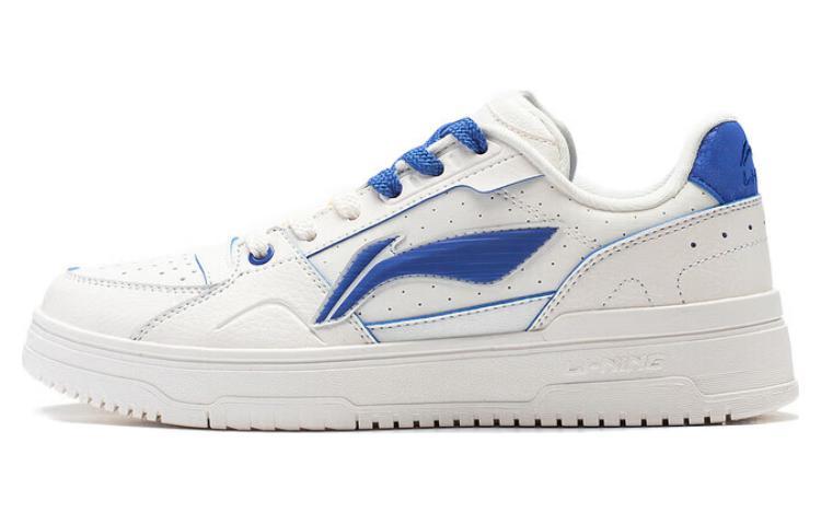 Li-Ning LiNing Tianji 2.0 Anti-Slip Wear-Resistant Low-Top Skateboard Shoes Women's White Blue