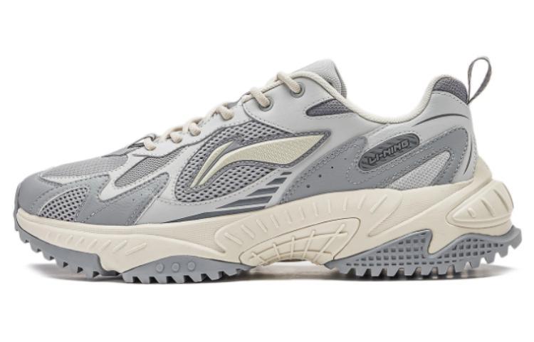 Li-Ning LiNing Venus 2.0 Cushioning Anti Slip And Wear Resistant Low Top Casual Shoes Men's Gray White