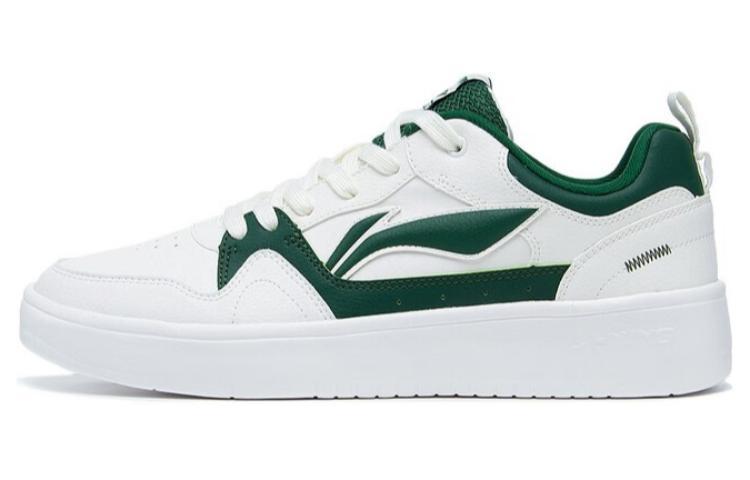 Li-Ning LiNing Line 2.0 At The Beginning Anti-Slip Wear-Resistant Low-Top Skateboard Shoes White Green