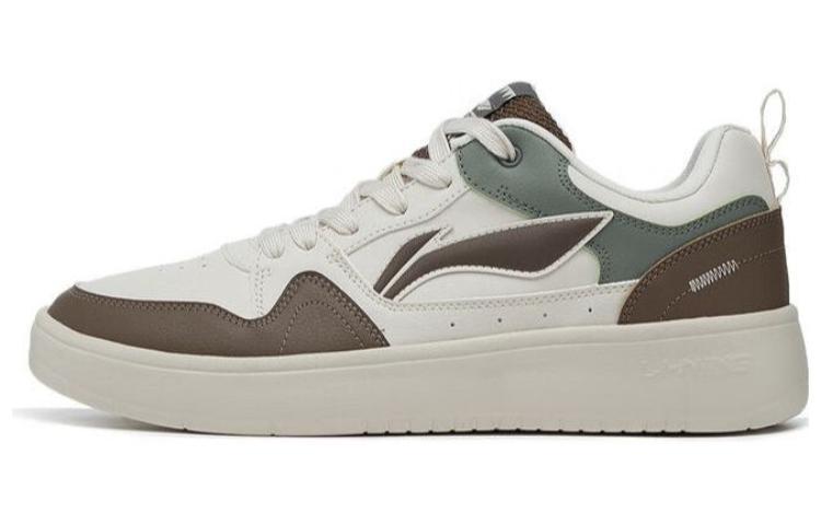 Li-Ning LiNing Line 2.0 At The Beginning Durable Breathable Low-Top Skateboard Shoes White Umber