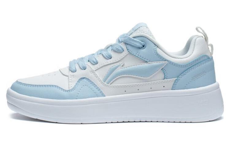 Li-Ning LiNing Line 2.0 At The Beginning Anti-Slip Wear-Resistant Low-Top Skateboard Shoes Women's White Blue