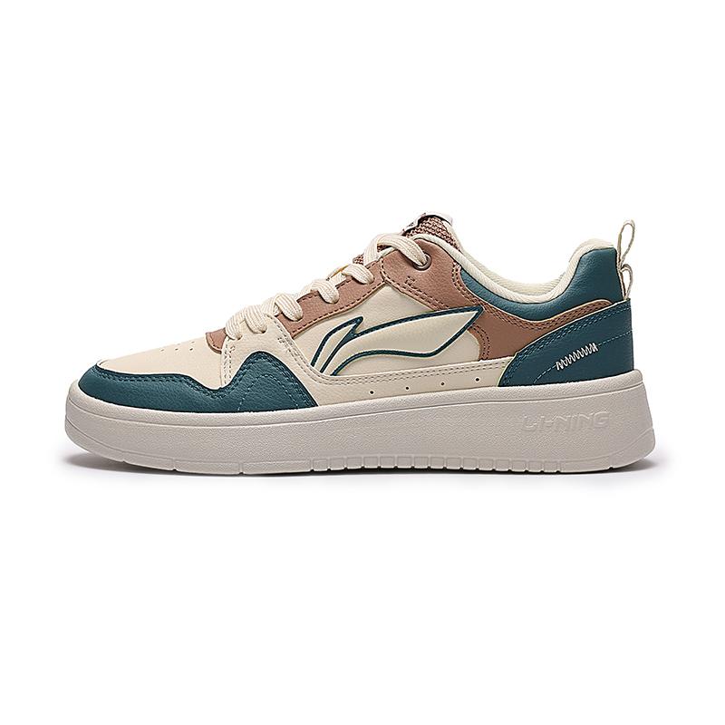 Li-Ning LiNing Line 2.0 At The Beginning Anti-Slip Wear-Resistant Low-Top Skateboard Shoes Women's White Green
