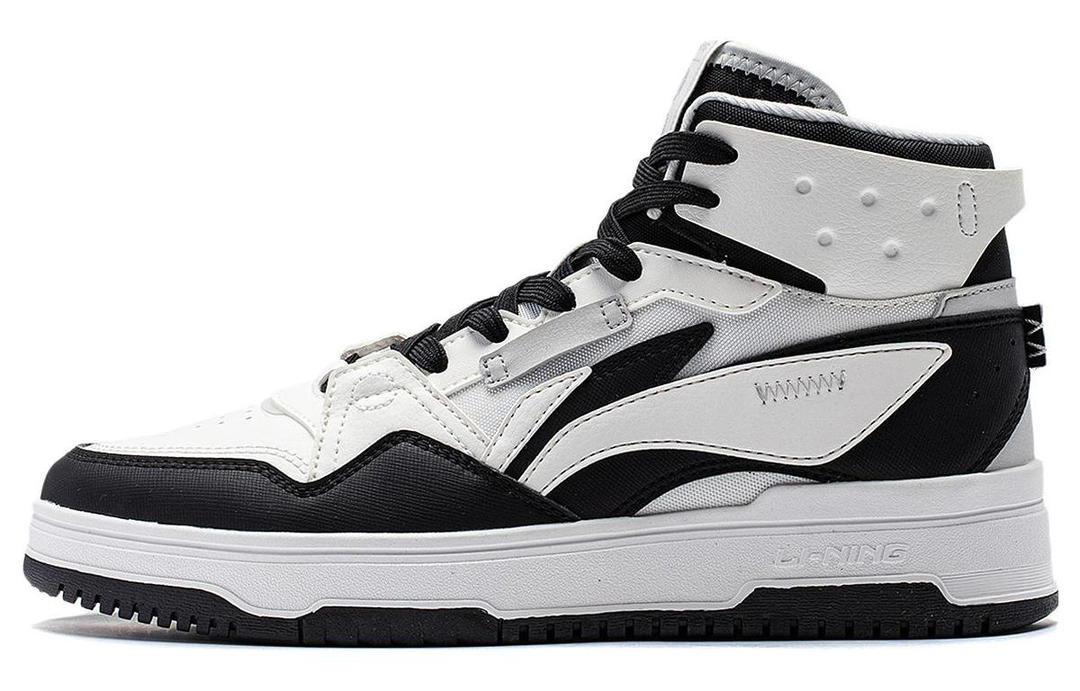 Li-Ning LiNing Yamahara 2.0 Anti-Slip Wear-Resistant High-Top Skateboard Shoes Women's Black White