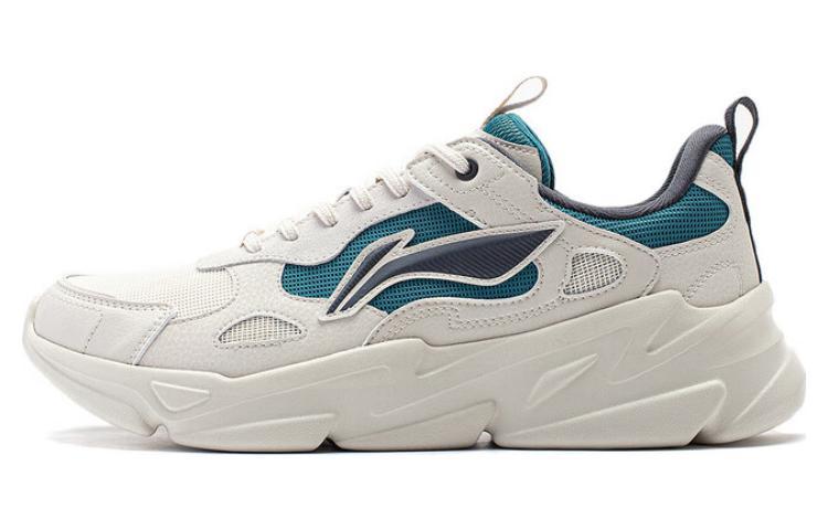 Li-Ning LiNing Stream Fireflies Cushioning Anti Slip And Wear Resistant Low Top Casual Shoes Men's White Blue