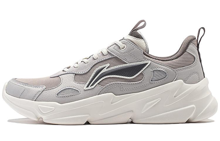 Li-Ning LiNing Stream Fireflies Slip Resistant Breathable Low Top Casual Shoes Men's Gray