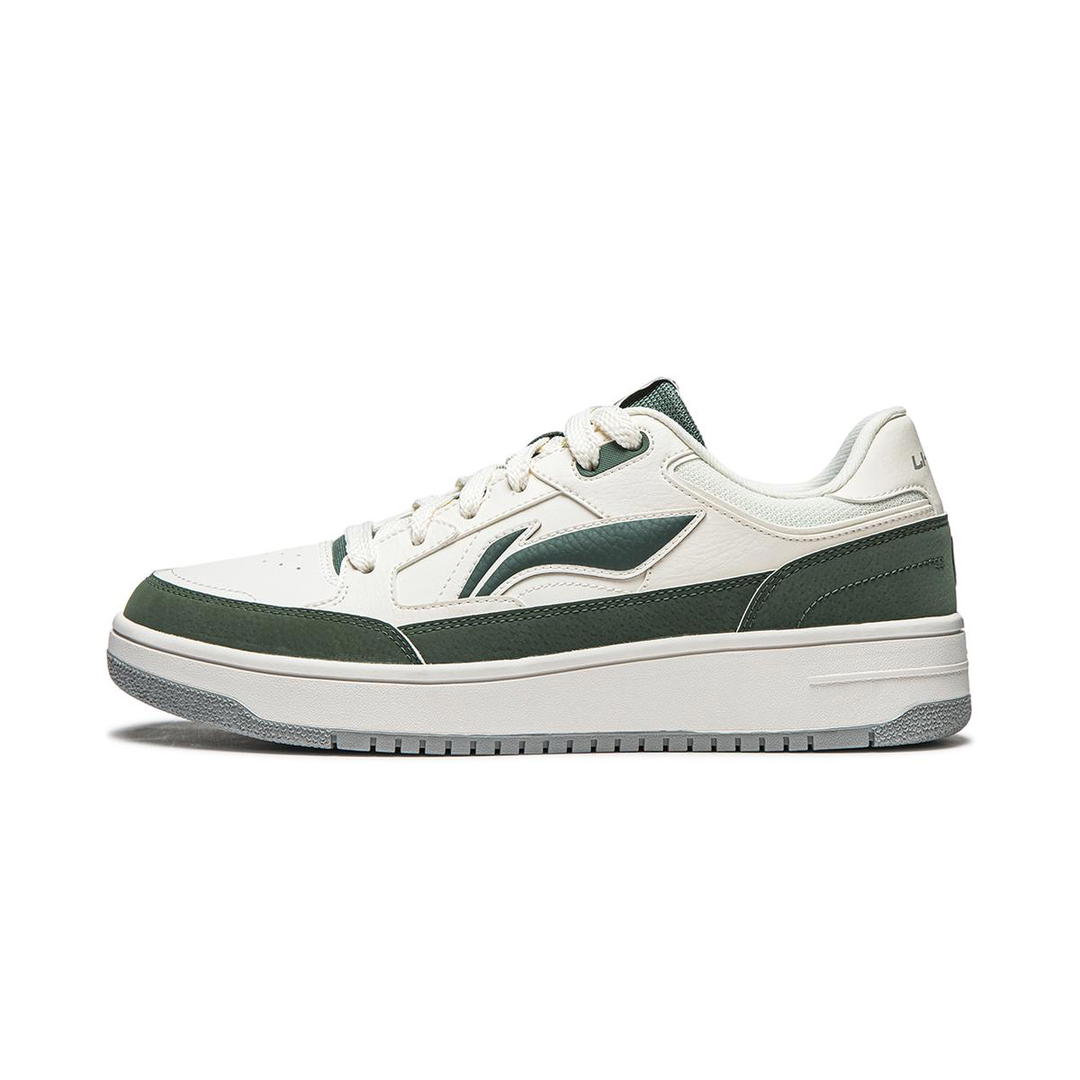 Li-Ning LiNing Tianji Tianji Anti-Slip Wear-Resistant Skateboard Shoes Men's White Green