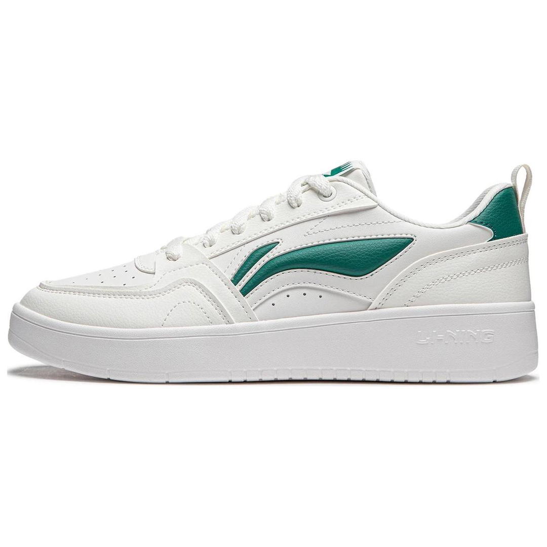 Li-Ning LiNing Yuanbao V2 Anti-Slip Wear-Resistant Skateboard Shoes Men's White Green