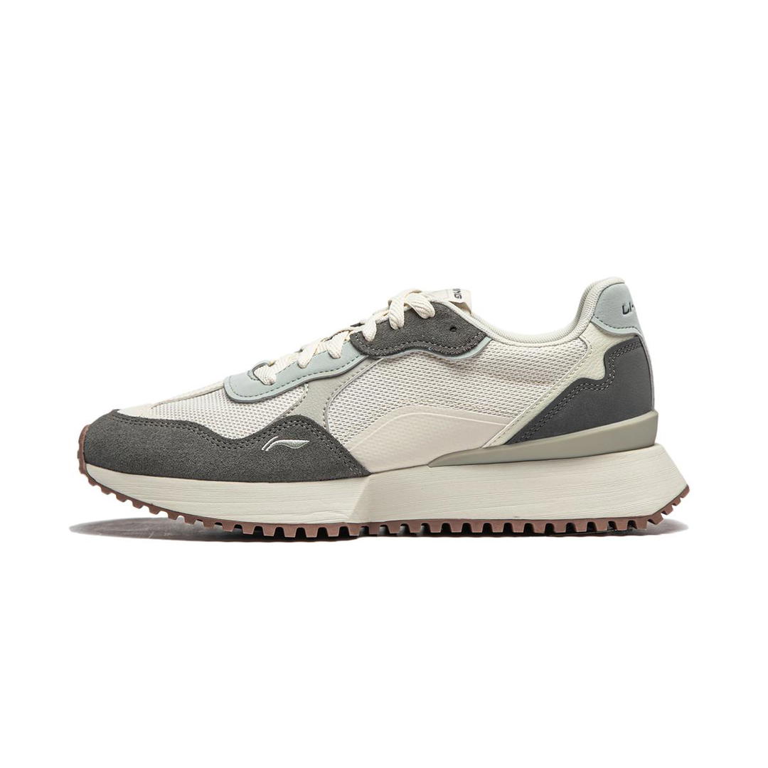 Li-Ning LINING Sports Life Collection Casual Shoes Men Low Top Pearl White/Stone Gray/Water Gray Green