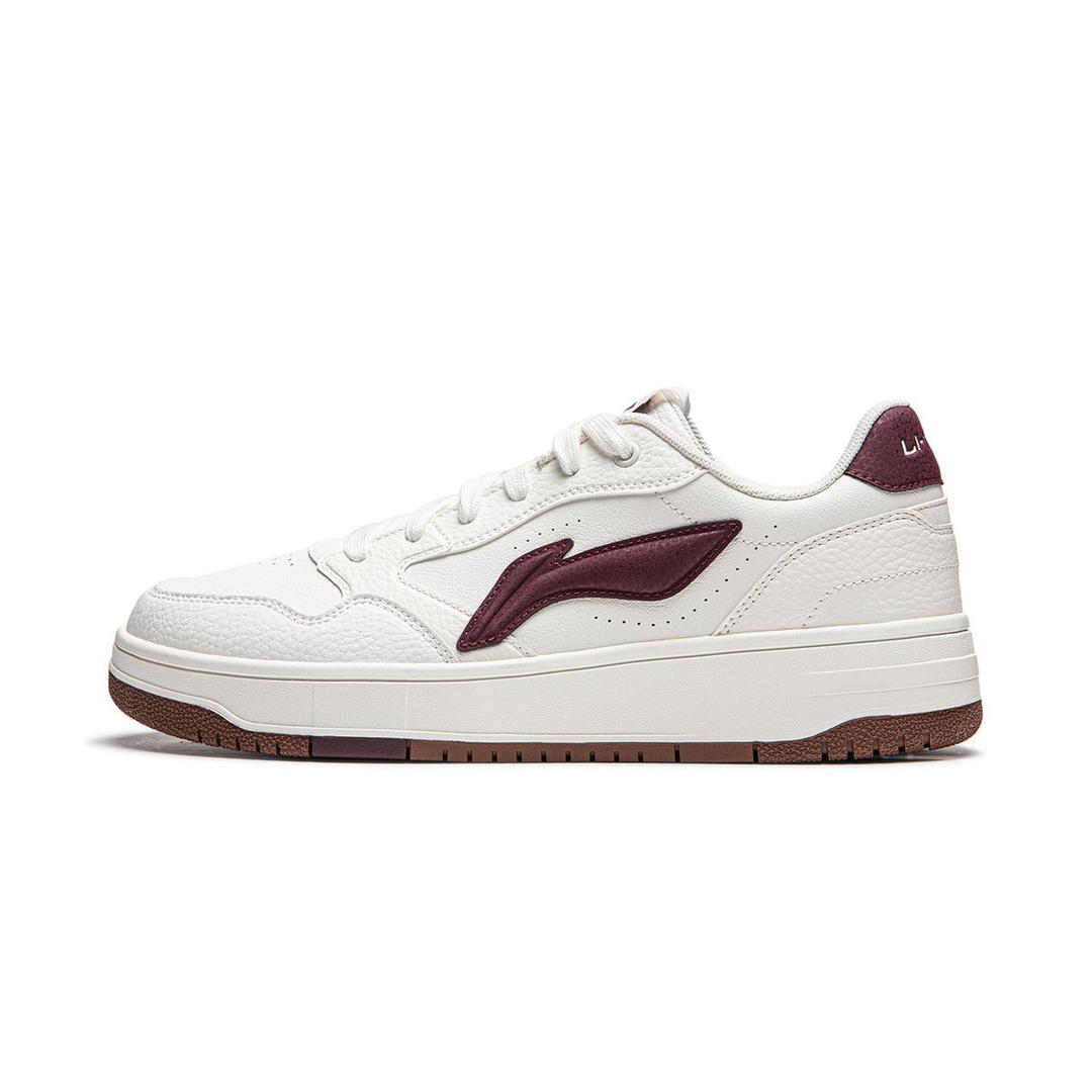 Li-Ning LiNing Tianji Soft Anti-Slip Wear-Resistant Low-Top Skateboard Shoes Men's White Red