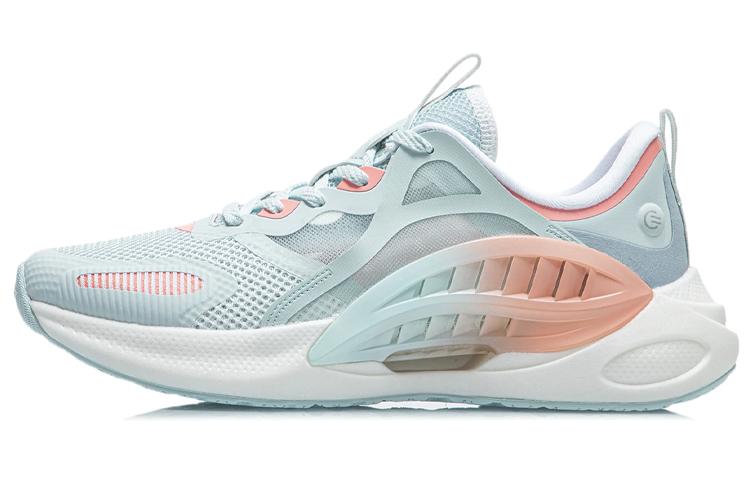 Li-Ning LiNing Comet Cushioned Anti-Slip Wear-Resistant Lightweight Breathable Low-Top Sports Casual Shoes Women's Blue Orange
