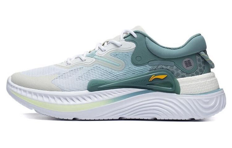 Li-Ning LiNing Spark Lite Anti Slip And Wear Resistant Breathable Low Top Sports Casual Shoes Men's White Green