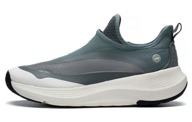 Li-Ning LiNing SOFT GO Anti Slip And Wear Resistant Breathable Low Top Sports Casual Shoes Men's Gray Blue