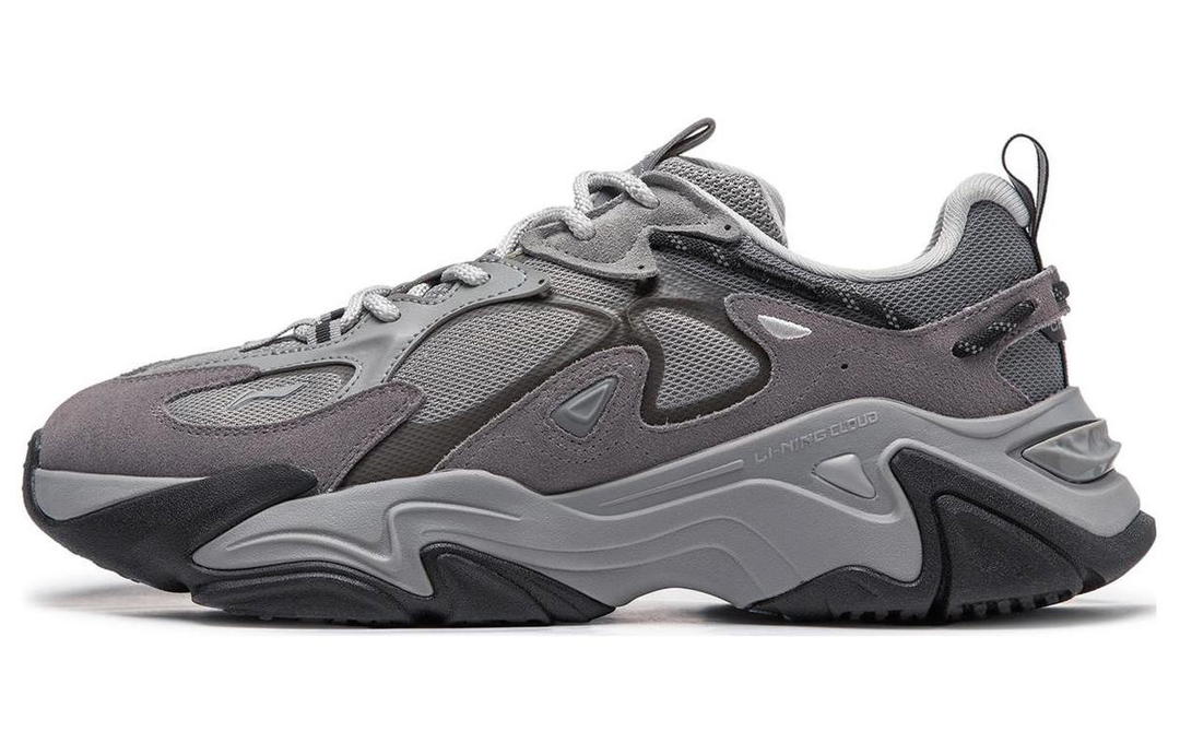 Li-Ning LINING Casual Shoes Men Low-Top Gray