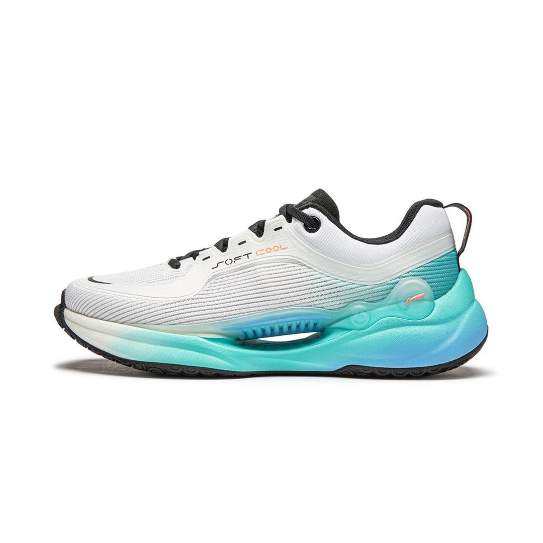 Li-Ning LiNing Soft COOL Cushioned Wear Resistant Lightweight Casual Shoes Men's White Green Black