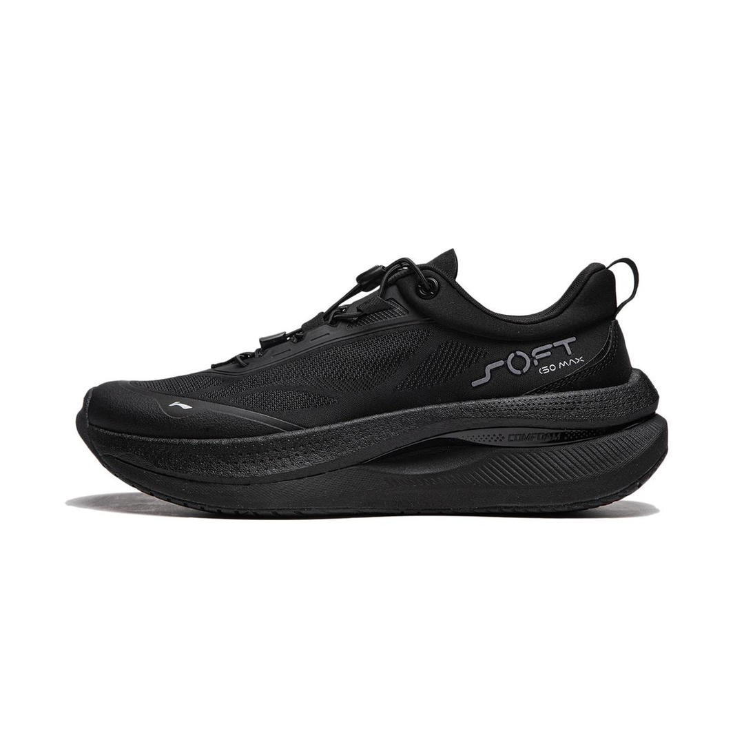 Li-Ning LiNing Anti Slip Wear Resistant Low Top Casual Running Shoes Men's Black