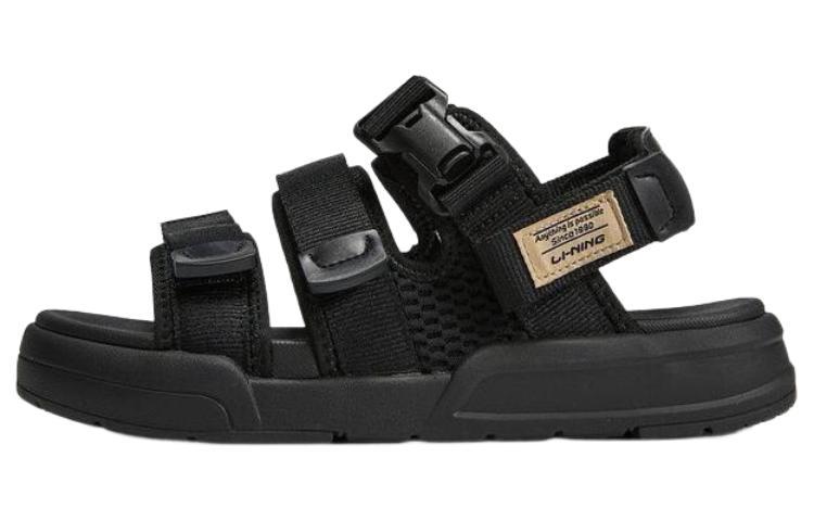 Li-Ning LiNing Coca Sports Sandals Unisex Black