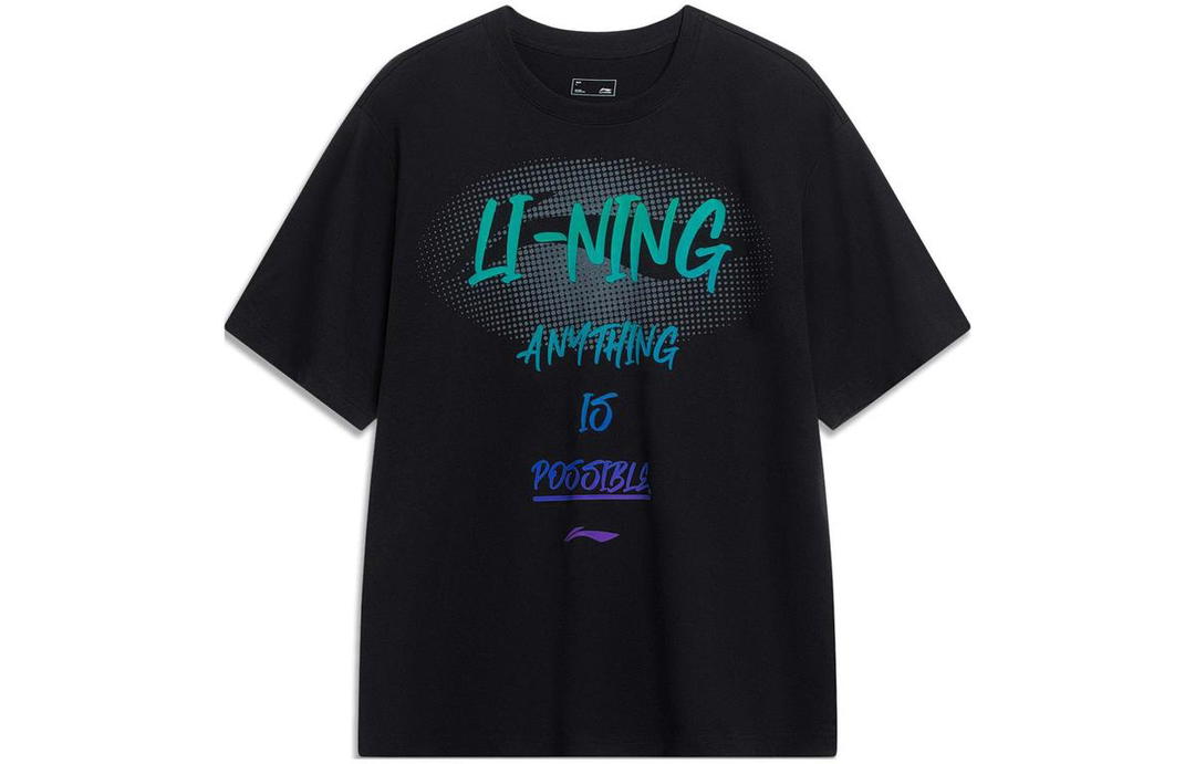 Li-Ning LiNing Sports Lifestyle Collection Sports Fashion Collection T Shirt Unisex Black