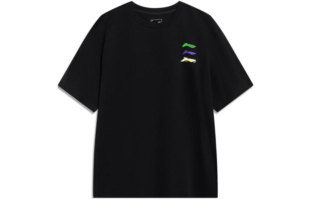 Li-Ning LiNing Sports Lifestyle Collection Sports Fashion Collection T Shirt Unisex Black