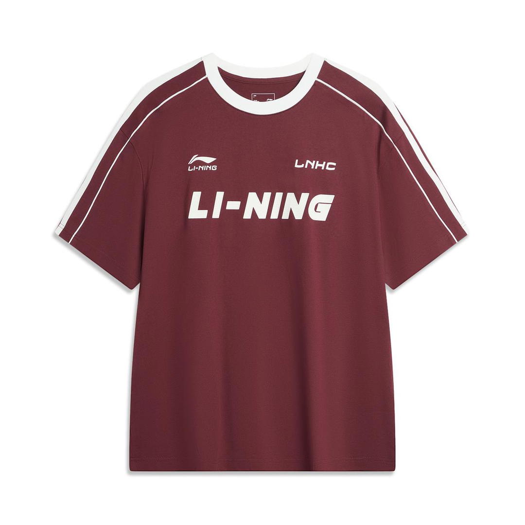 Li-Ning LiNing Sports Lifestyle Collection T Shirt Unisex Dark Vintage Red