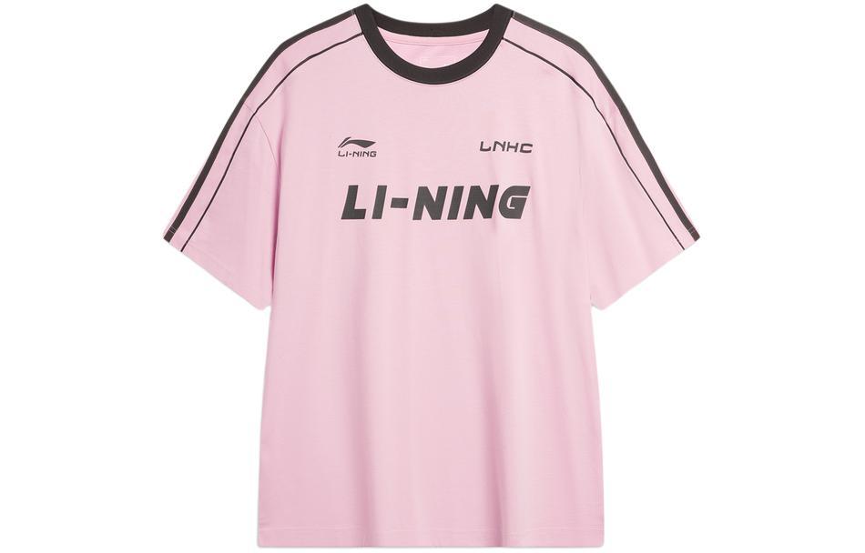Li-Ning LiNing Sports Fashion Collection T Shirt Unisex Sheer Pink