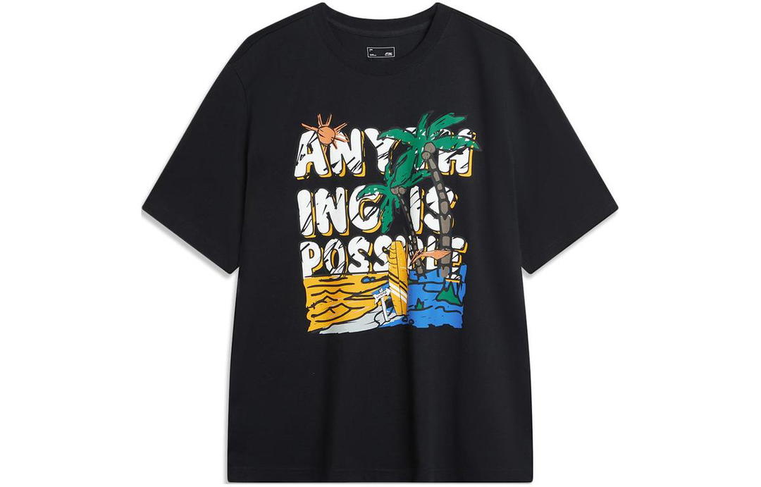 Li-Ning LiNing Sports Fashion Collection T Shirt Men's Black